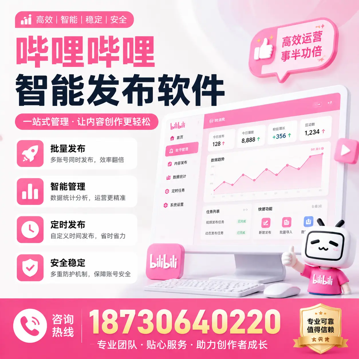 如何评估哔哩哔哩智能发布软件的ROI？阜新 企业必读